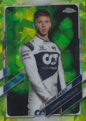 2021 Topps Chrome Formula 1 Sapphire Edition #13 Chartreuse /199