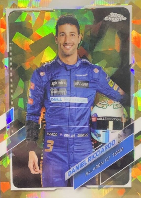 Daniel Ricciardo 2021 Topps Chrome Formula 1 Sapphire Edition #5 Gold /50 PSA 10