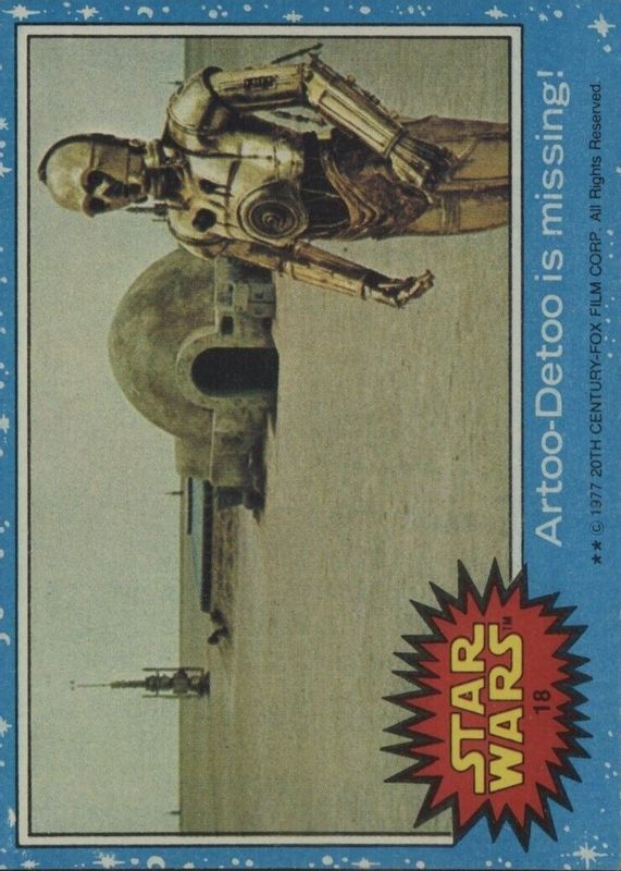 Artoo-Detoo is Missing! 1977 Topps #18 Base PSA 8