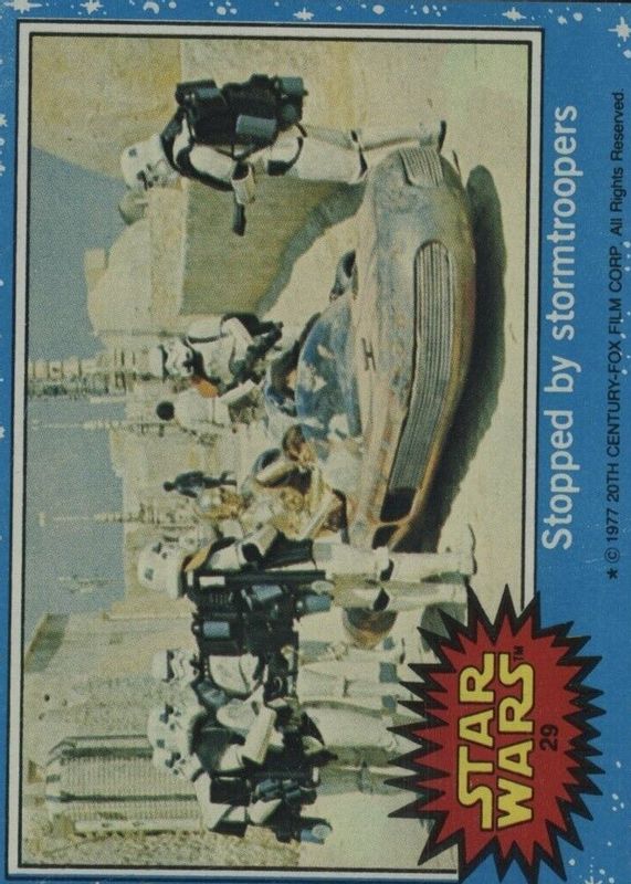 Stopped by Stormtroopers 1977 Topps #29 Base PSA 8