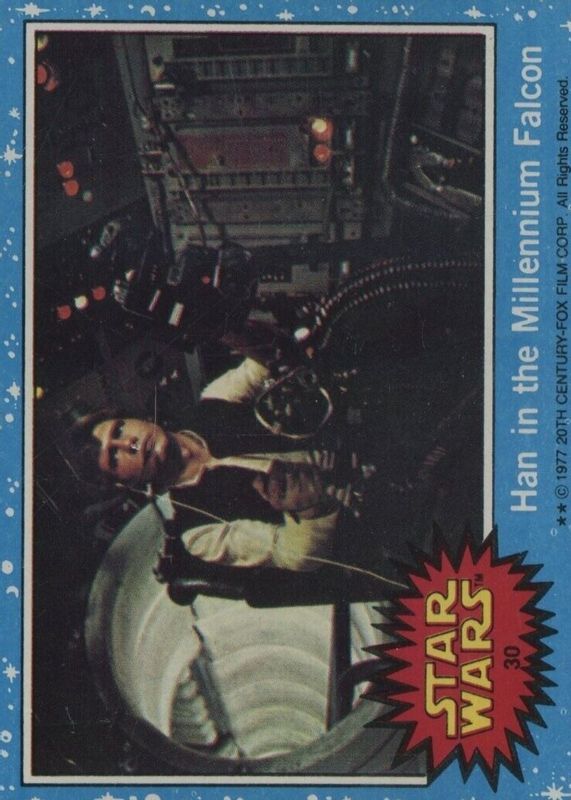 Han in the Millennium Falcon 1977 Topps #30 Base PSA 9