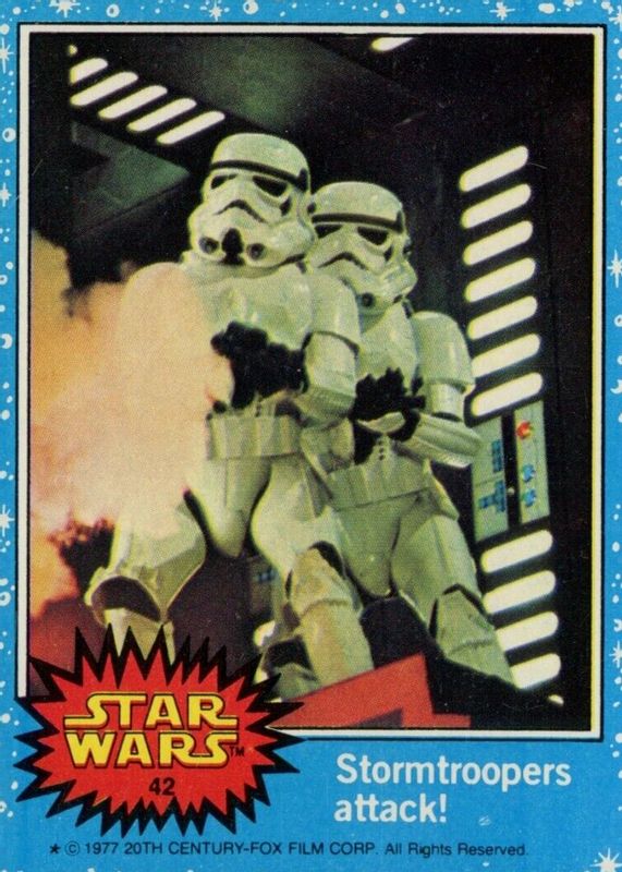 Stormtroopers Attack! 1977 Topps #42 Base PSA 8