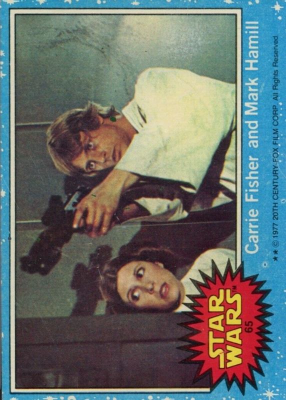 Carrie Fisher and Mark Hamill 1977 Topps #65 Base SGC 7.5