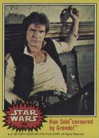 Han Solo cornered by Greedo! 1977 Topps #162 Base Price
