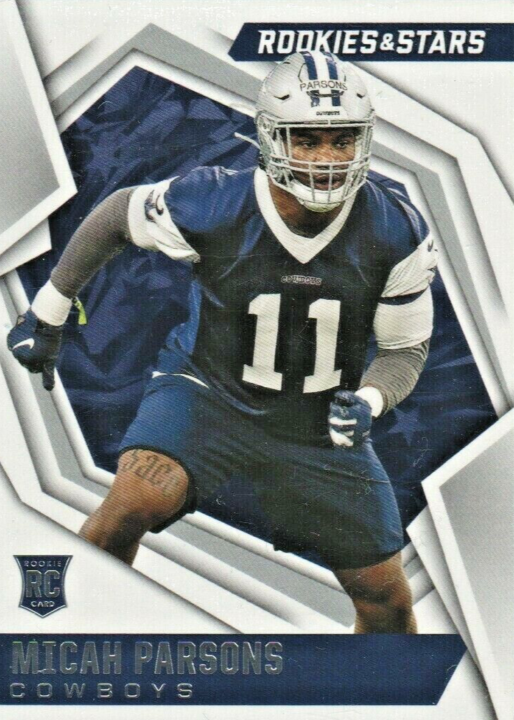 2021 Panini Instant Micah Parsons RATED ROOKIE RETRO 1/2231 SP Cowboys #BW35 RC