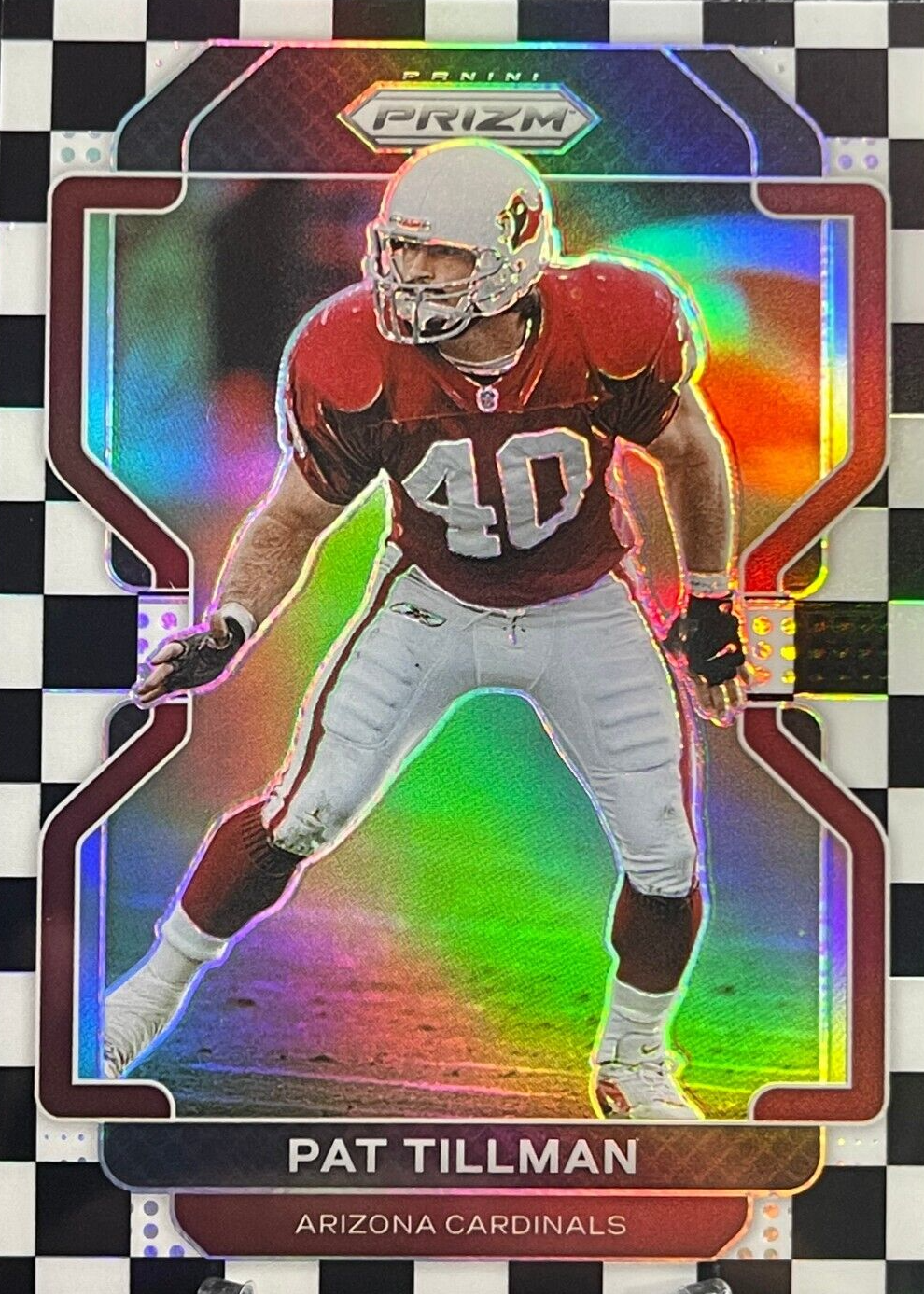 Pat Tillman 2021 Prizm #83 Black & White Checker /(SSP) Price