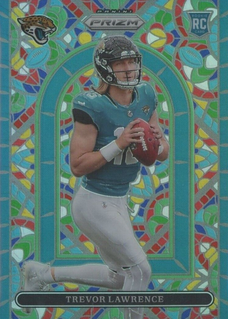 Trevor Lawrence 2021 Prizm #SG-1 Stained Glass /(SSP) Price Guide