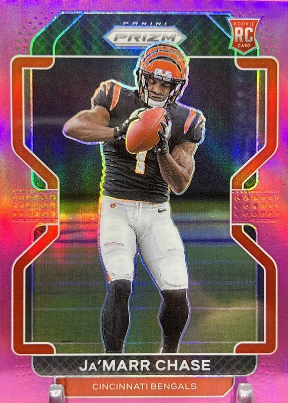 Ja'Marr Chase 2021 Prizm #337 Pink Rookie PSA 10