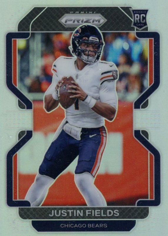 Justin Fields 2021 Prizm #334 Silver Rookie RAW