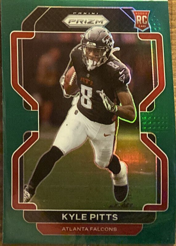 Kyle Pitts 2021 Prizm #NR-10 New Recruits - Green Rookie RAW