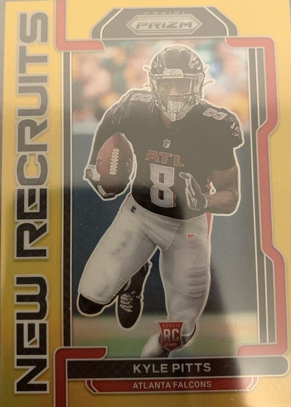 Kyle Pitts 2021 Prizm #NR-10 New Recruits - Gold /10 Rookie RAW