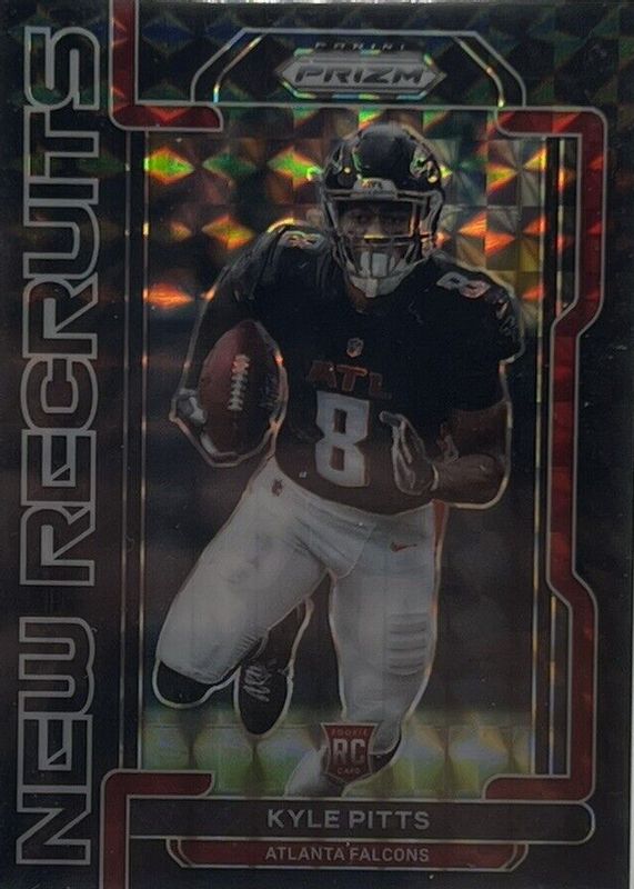 Kyle Pitts 2021 Prizm #NR-10 New Recruits - Black Finite /1 Rookie PSA 10