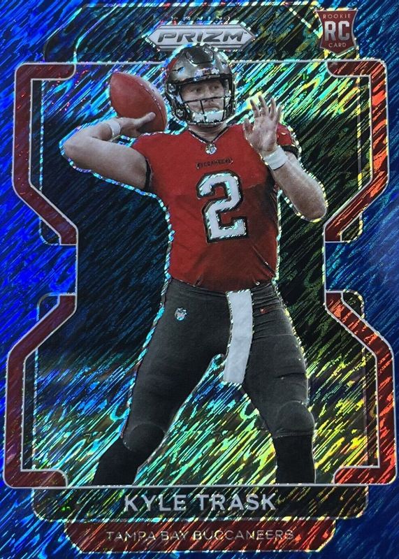 Kyle Trask 2021 Prizm #339 FOTL Blue Shimmer /25 Rookie PSA 10