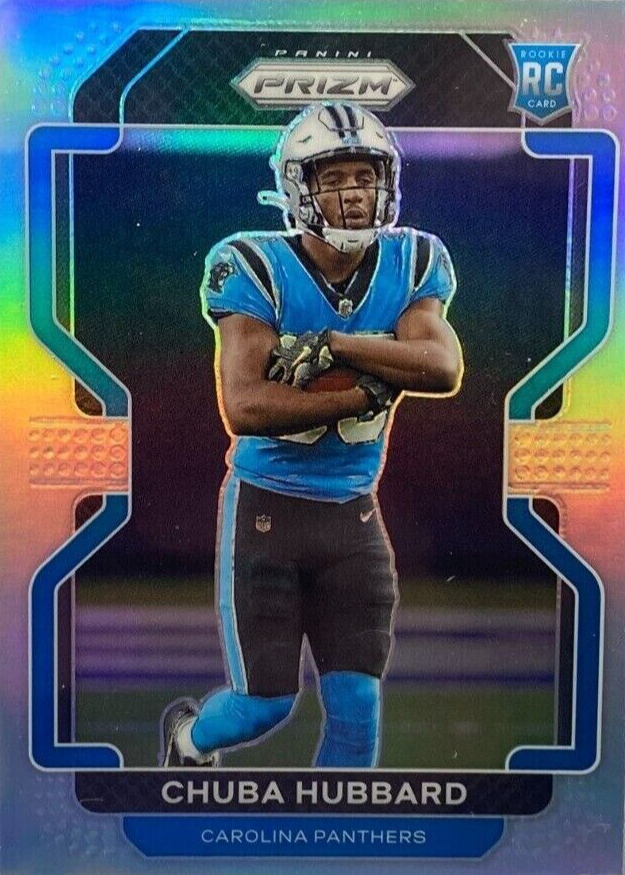 2021 Panini Phoenix Chuba Hubbard Rookie Fire Burst SP Card