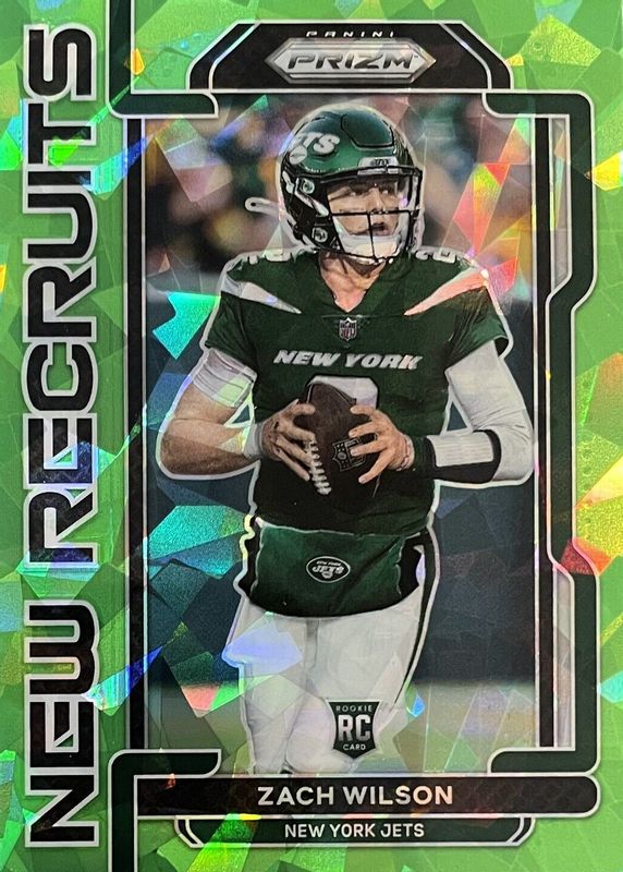 Zach Wilson 2021 Prizm #NR-2 New Recruits - Green Ice Rookie BGS 9.5