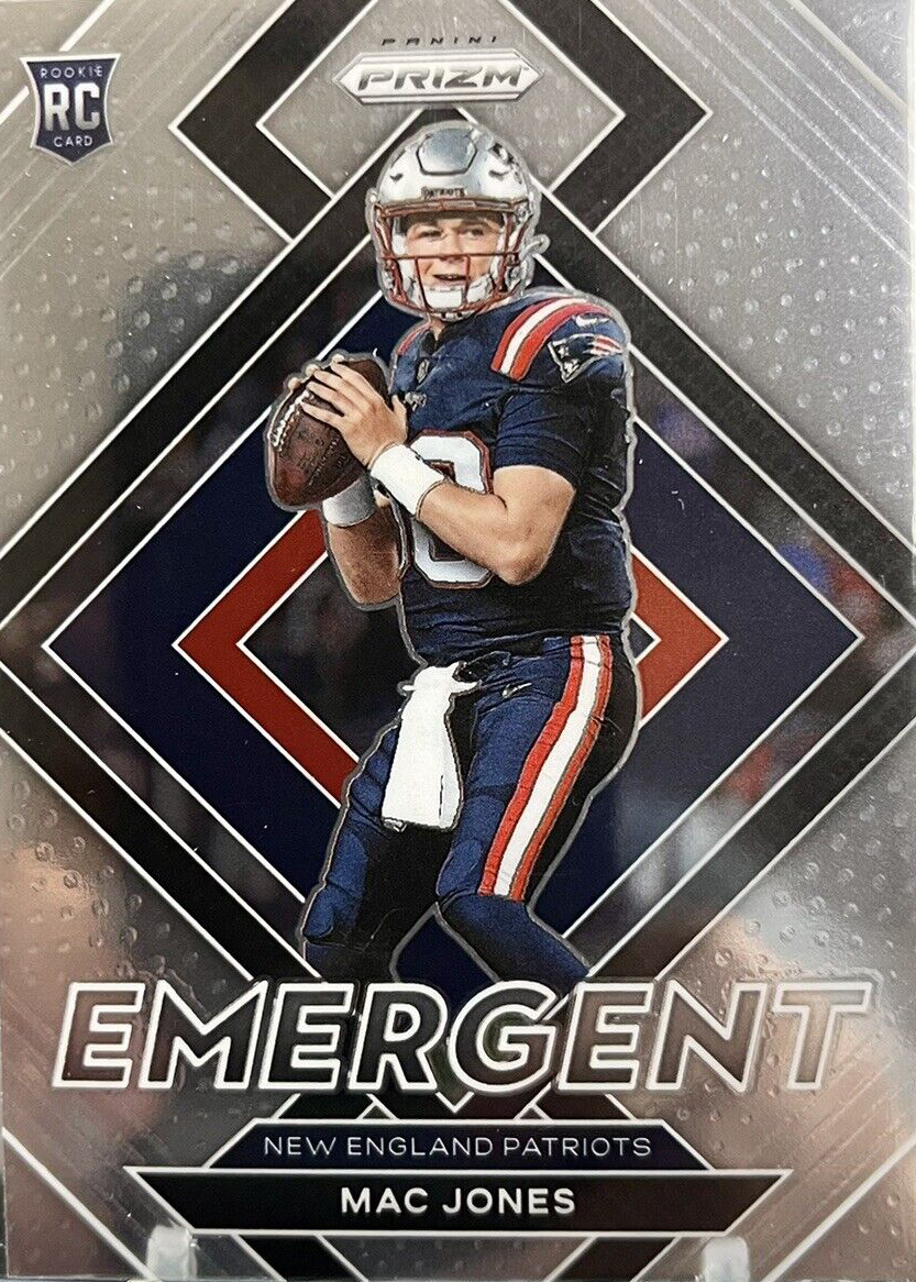 Mac Jones 2021 Prizm #E-6 Emergent Price Guide - Sports Card Investor