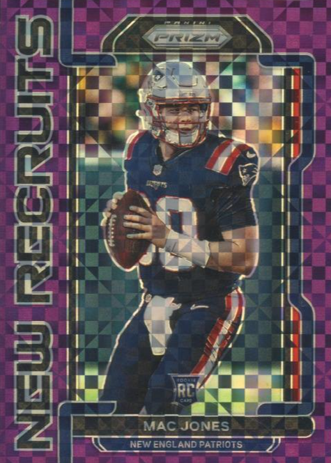 Mac Jones 2021 Prizm #NR-5 New Recruits - Purple Power /49 Price