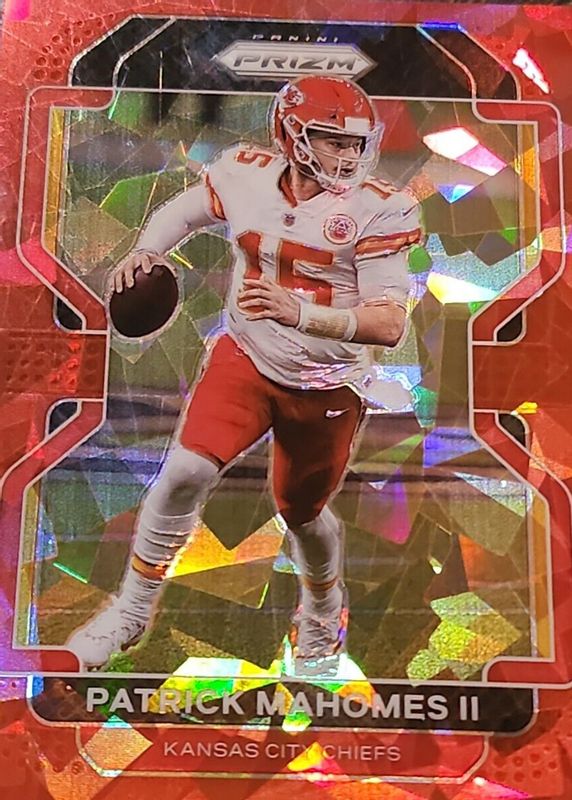 Patrick Mahomes II 2021 Prizm #190 Red Ice PSA 10