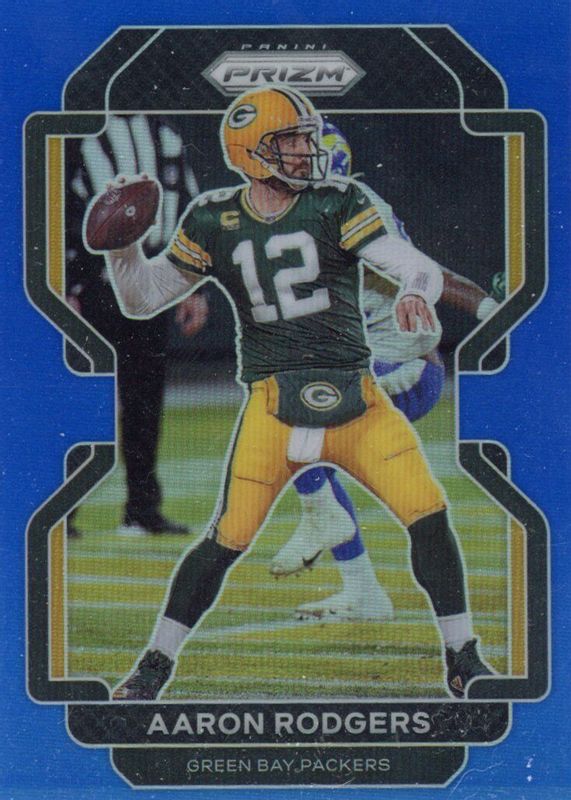 Aaron Rodgers 2021 Prizm #138 Blue /(SSP) SGC 10