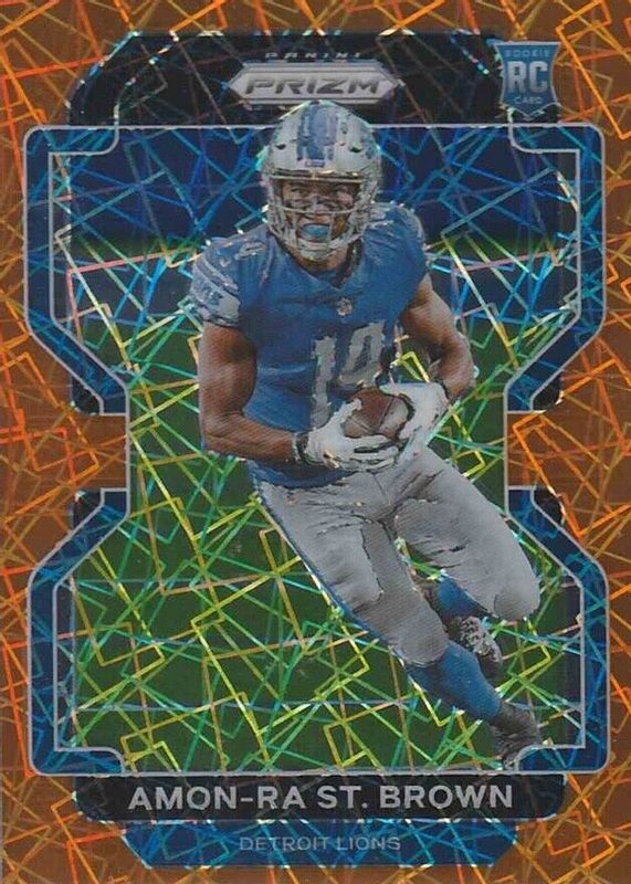 Amon-Ra St. Brown 2021 Prizm #358 Lazer Rookie BGS 9.5