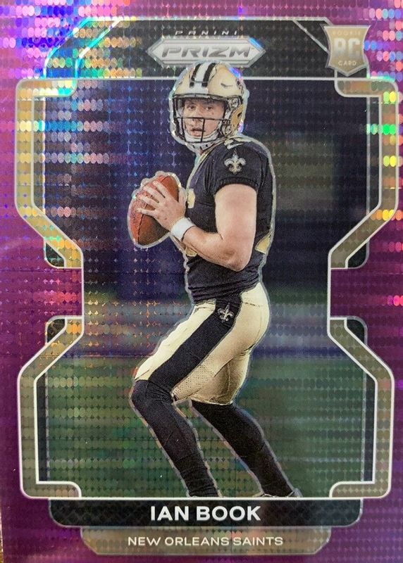 Ian Book 2021 Prizm #357 Purple Pulsar Rookie RAW