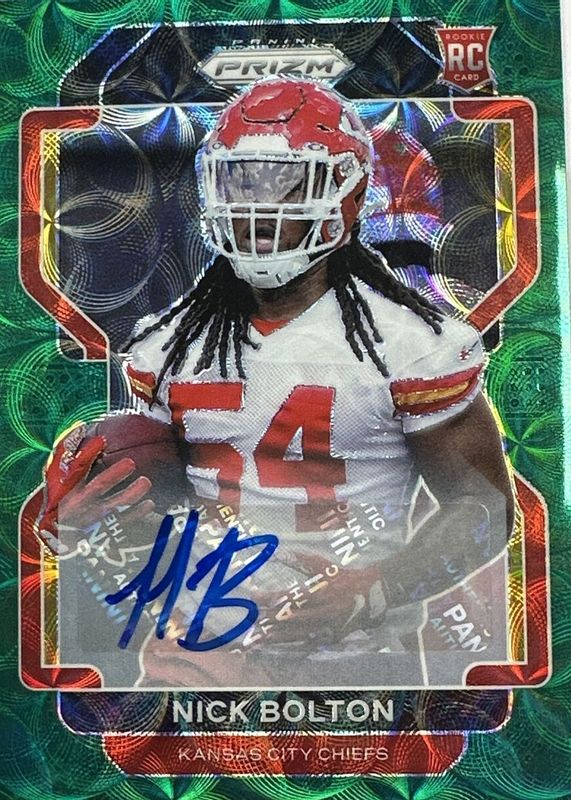 2021 Prizm #390 Rookie Autographs - Green Scope /75