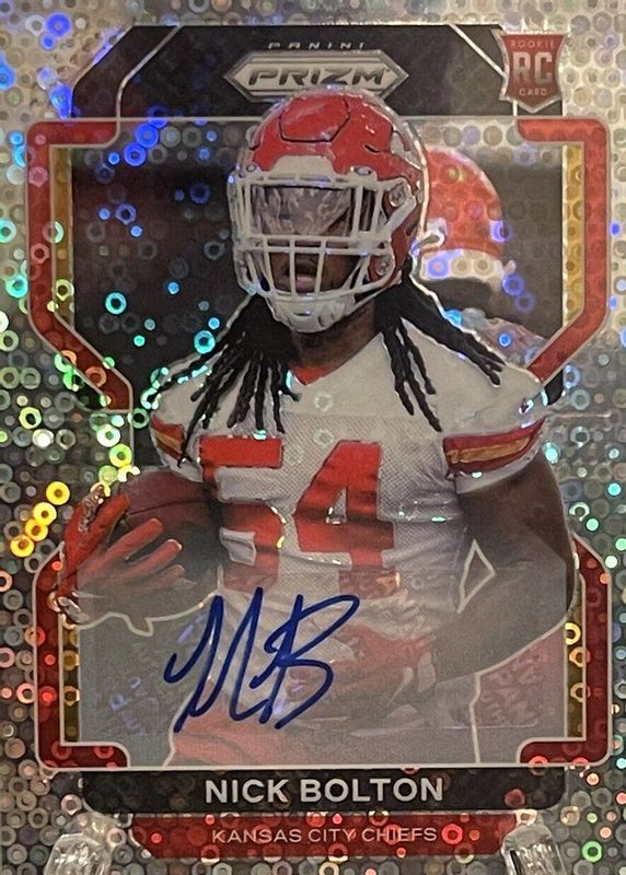 Nick Bolton 2021 Prizm #390 Rookie Autographs - No Huddle RAW