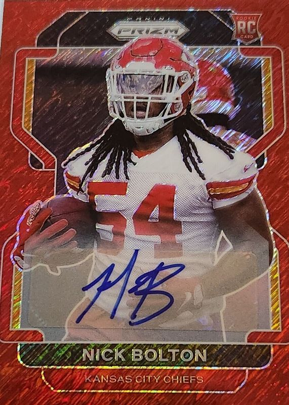 2021 Prizm #390 Rookie Autographs - Red Shimmer /35