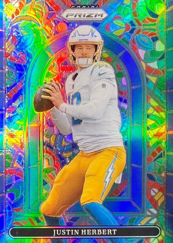 Justin Herbert 2021 Prizm #SG-20 Stained Glass /(SSP) SGC 10