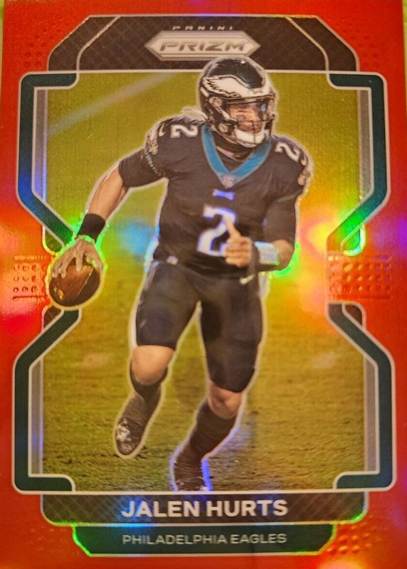 Jalen Hurts 2021 Prizm #221 Red /(SSP) RAW