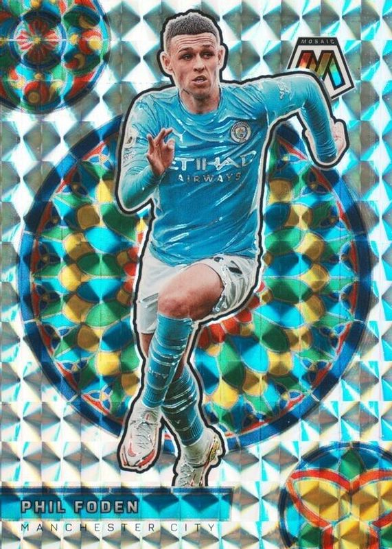 Phil Foden 2021 Mosaic Premier League #36 Stained Glass /(SSP) PSA 10