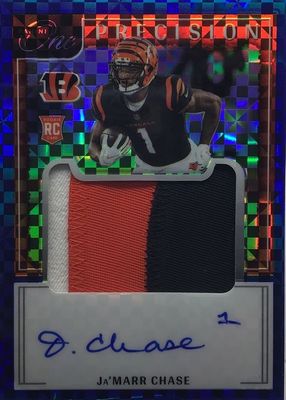 2021 One #307 Precision Rookie Patch Autographs - Blue (/25)