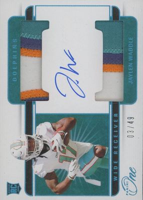 2021 One #38 Rookie Dual Patch Auto - Blue (/49)