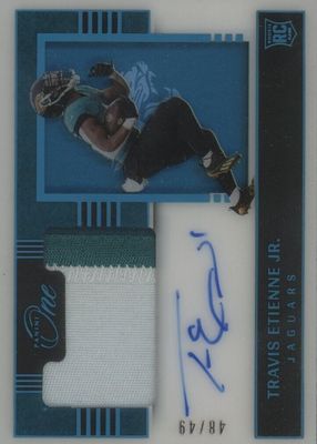 2021 One #127 Premium Rookie Patch Autographs - Blue (/49)