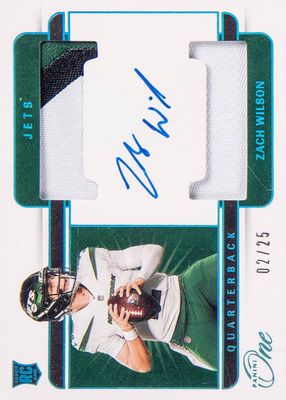 2021 One #32 Rookie Dual Patch Auto - Blue (/25)