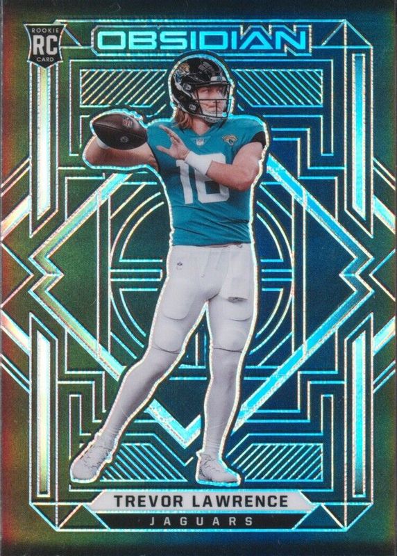 Trevor Lawrence 2021 Obsidian #101 Base Rookie RAW