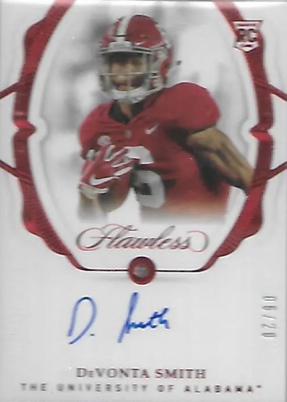 DeVonta Smith 2021 Flawless #RGS-DVS Rookie Gems Signatures /20 Rookie BGS 10 PRISTINE