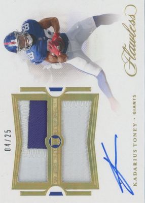 2021 Flawless #RDPA-KTO Rookie Dual Patch Auto (/25)