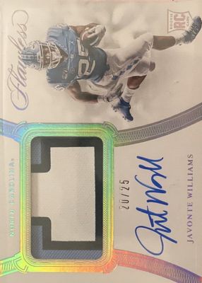 2021 Flawless #RPA-JWI Rookie Patch Auto (/25)