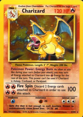 1999 Pokemon Game #4 Unlimited Holo