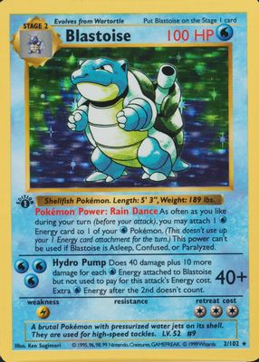 1999 Pokemon Game #2 1st Edition Holo