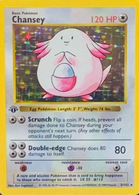 1999 Pokemon Game #3 1st Edition Holo (Thick Stamp)