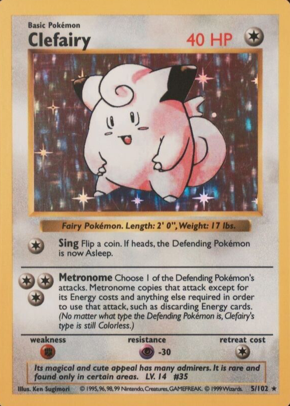 clefairy holographic pokemon card value Clefairy - 88/145 - Guardians Rising main image 1