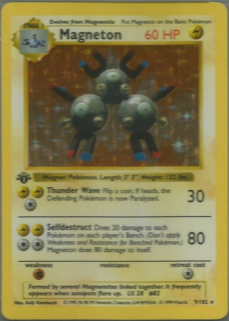 Magneton 1999 Pokemon Game #9 1st Edition Holo Price Guide - Sports Card  Investor