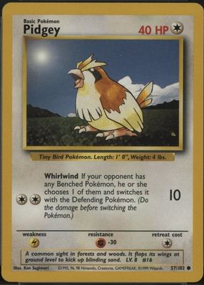 1999 Pokemon Game #57 Unlimited