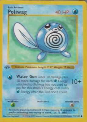 1999 Pokemon Game #59 1st Edition