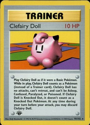 1999 Pokemon Game #70 1st Edition