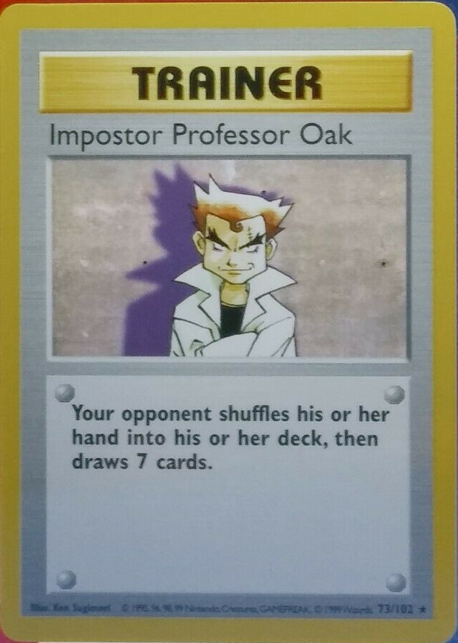 Imposter Professor Oak Pokemon Cards Price Guide - Sports Card Investor