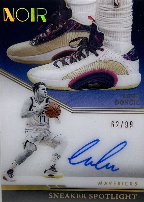 Luka Doncic 2021 Noir #SNS-LUD Sneaker Spotlight Signatures /99 RAW