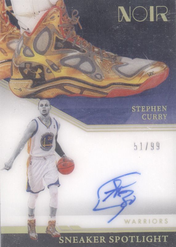 Stephen Curry 2021 Noir #SNS-SCU Sneaker Spotlight Signatures /99 SGC 8.5